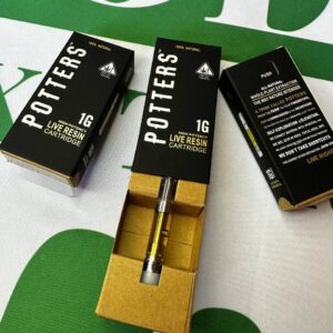 Potters live resin cartridges