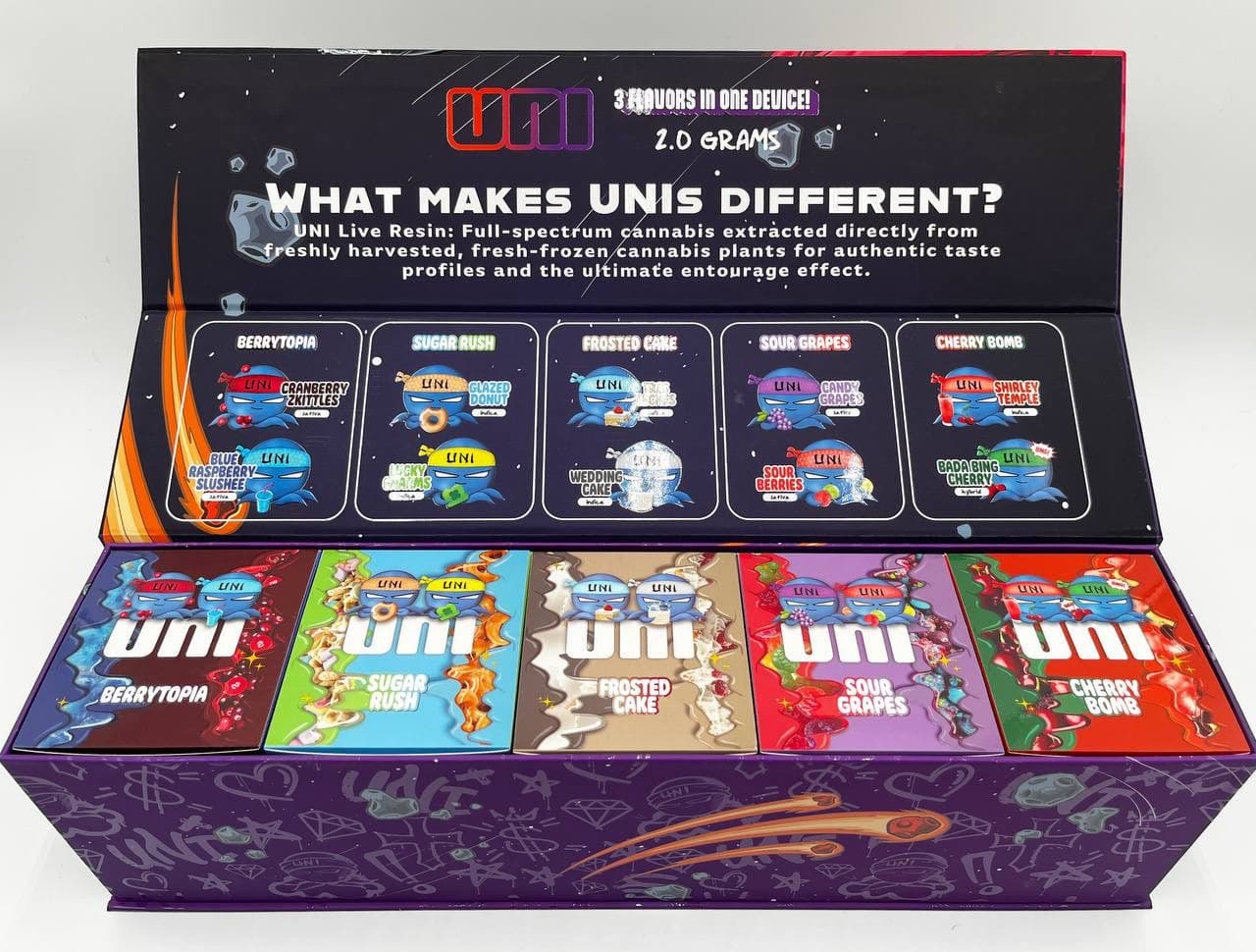 UNI EXTRACTS 2G DISPOSABLE 3-IN-1 DEVICE
