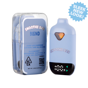 Smoothie Bar Disposable – 2g Dual Blend Blueberry Headband (Sativa) x Lime OG (Sativa)