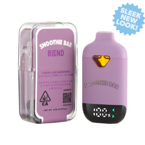 Smoothie Bar 2g – Dual Blend Disposable Grape Cake (Indica) x Private Reserve (Hybrid)