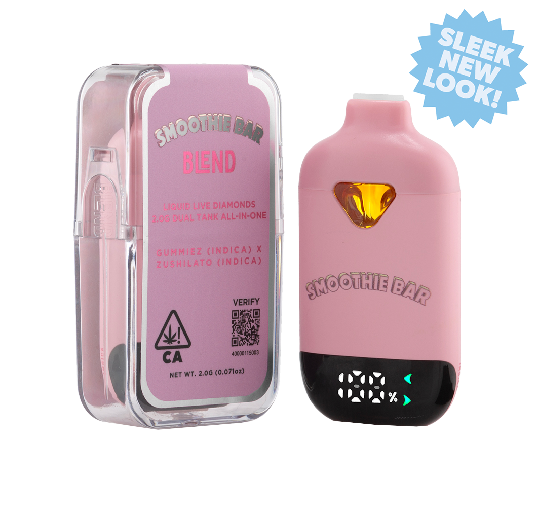 Smoothie Bar Blend 2g Disposable Dual Tank Gummiez (Indica) x Zushilato (Indica)