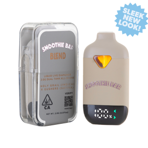 Smoothie Bar Blend 2g Disposable: Holy Grail (Indica) x Gushers (Sativa)