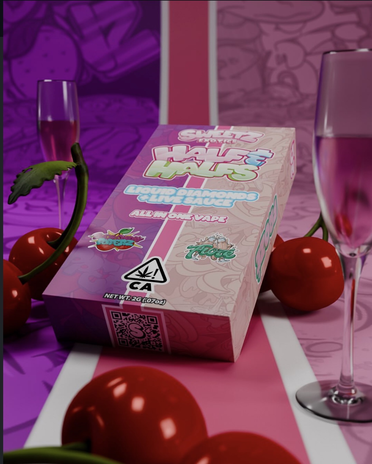 BLACK CHERRY POPPERZ X FROZE | SWEETZ EXOTICS SWITCH 2G DISPOSABLE - Image 2