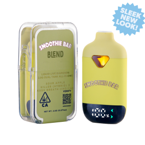 Smoothie Bar Blend 2g Disposable SOUR APPLE KILLER (Hybrid) x Kush Breath (Indica)