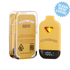 Smoothie Bar Blend Dual 2g Disposable Florida Strawberries (Sativa) x Banana Pie (Indica)