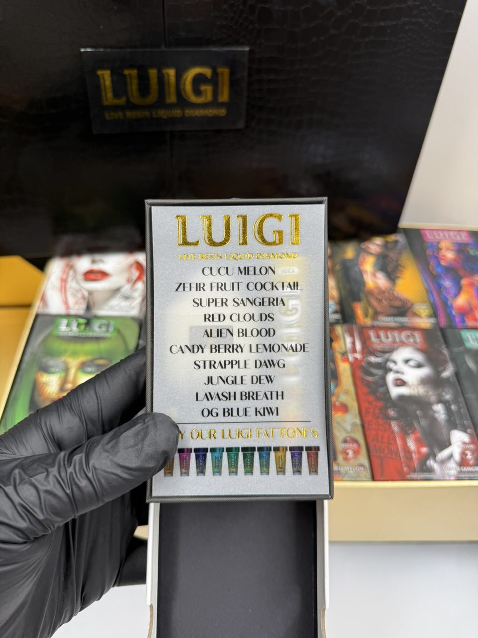LUIGI 2G DISPOSABLE WITH PRE ROLL – BLACK BOX – LIVE RESIN LIQUID DIAMOND - Image 3