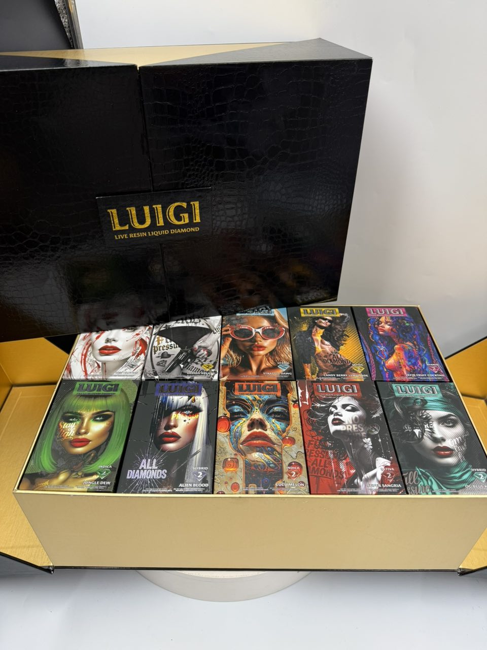 LUIGI 2G DISPOSABLE WITH PRE ROLL – BLACK BOX – LIVE RESIN LIQUID DIAMOND - Image 5