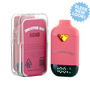 Smoothie Bar Blend 2g Disposable Dual Tank Juicy Fruit (Sativa) x Casino Kush (Indica)