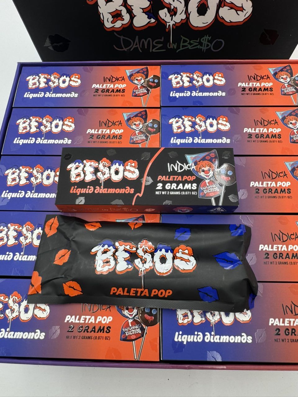BESOS PALETA POP 2G DISPOSABLE – LIQUID DIAMONDS - Image 2