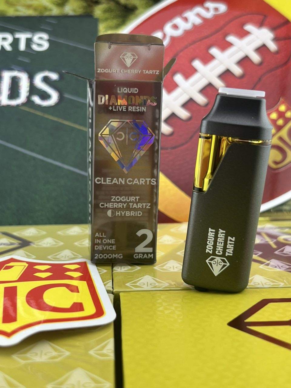 CLEAN CARTS 2G DISPOSABLE YELLOW EDITION – LIQUID DIAMONDS + LIVE RESIN